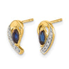 Diamond & Gemstone Post Earrings