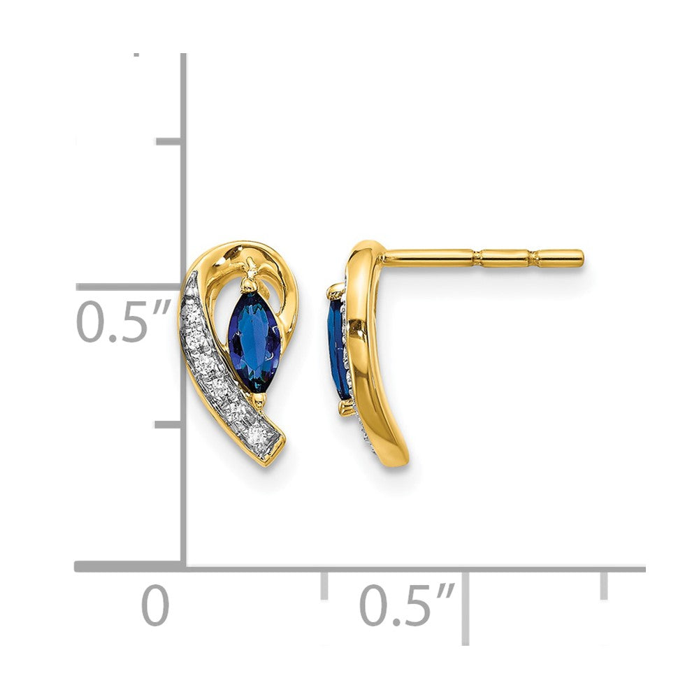 Diamond & Gemstone Post Earrings