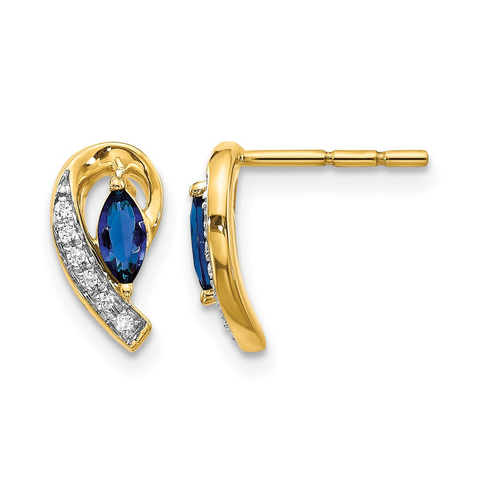 Diamond & Gemstone Post Earrings
