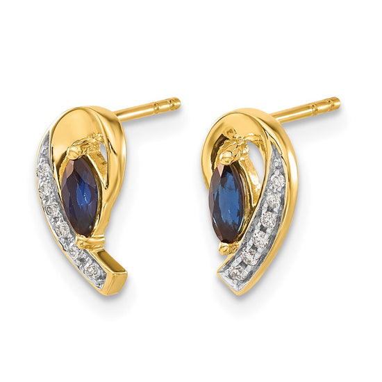 Diamond & Gemstone Post Earrings