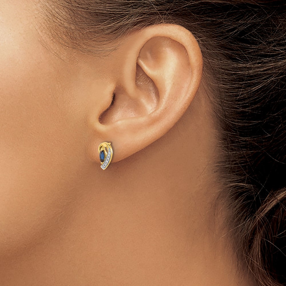 Diamond & Gemstone Post Earrings