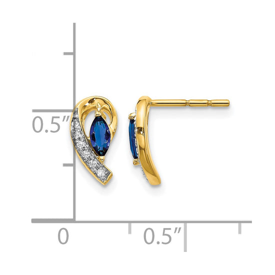 Diamond & Gemstone Post Earrings
