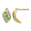 Diamond & Gemstone Polished Post Earrings