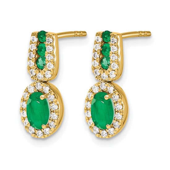 Diamond & Gemstone Post Earrings