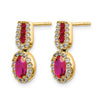 Diamond & Gemstone Post Earrings