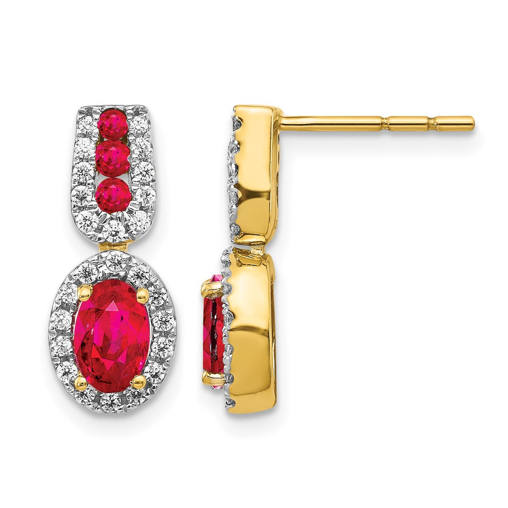Diamond & Gemstone Post Earrings