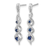 Diamond & Gemstone Post Dangle Earrings
