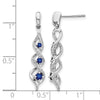 Diamond & Gemstone Post Dangle Earrings