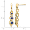 Diamond & Gemstone Post Dangle Earrings