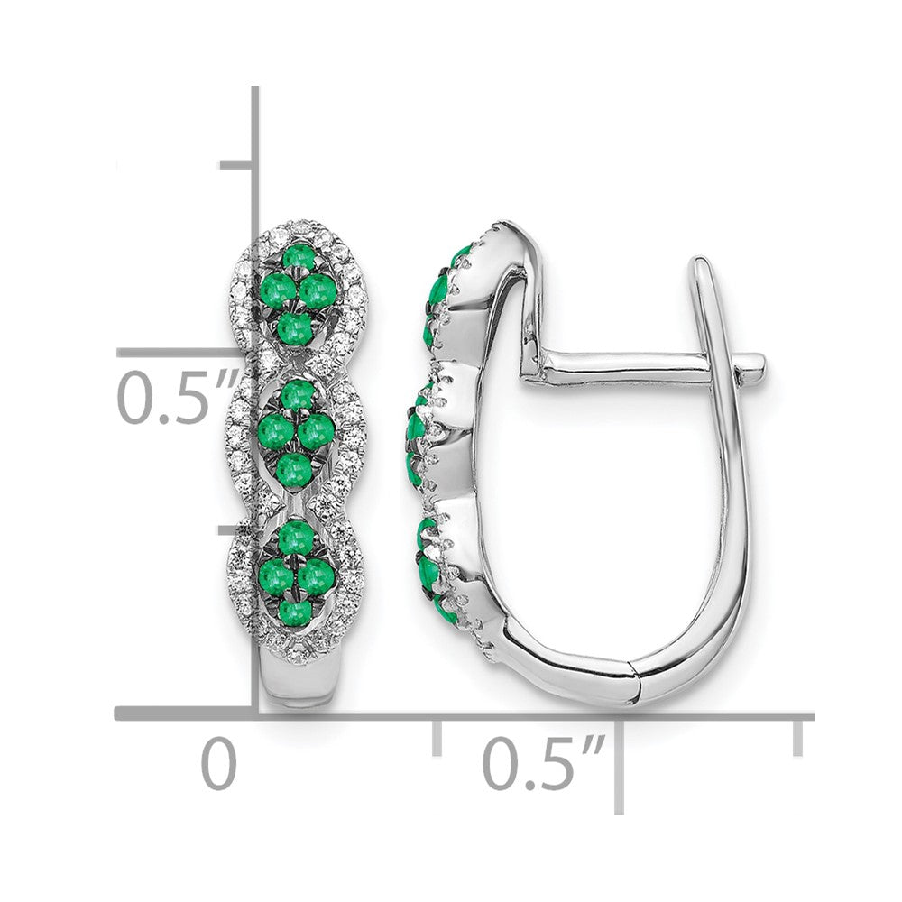 Diamond & Gemstone Hinged Earrings