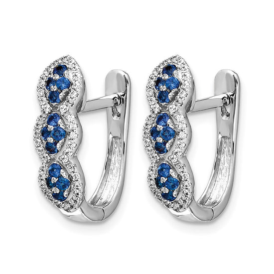 Diamond & Gemstone Hinged Earrings