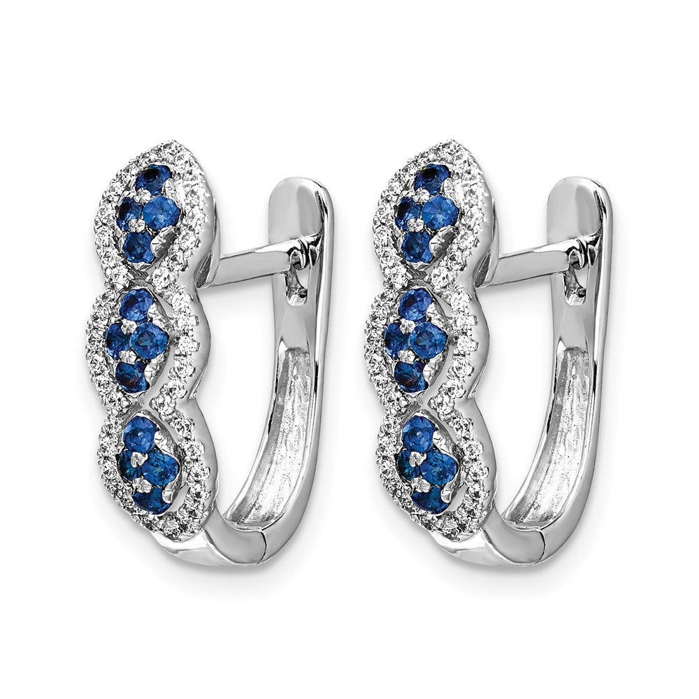 Diamond & Gemstone Hinged Earrings