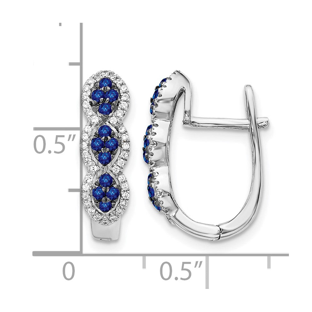 Diamond & Gemstone Hinged Earrings