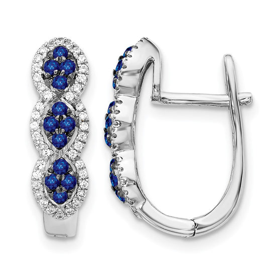 Diamond & Gemstone Hinged Earrings
