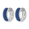 Diamond & Gemstone Hinged Hoop Earrings