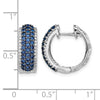 Diamond & Gemstone Hinged Hoop Earrings
