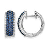 Diamond & Gemstone Hinged Hoop Earrings
