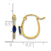 Diamond & Gemstone Hinged Hoop Earrings