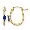 Diamond & Gemstone Hinged Hoop Earrings