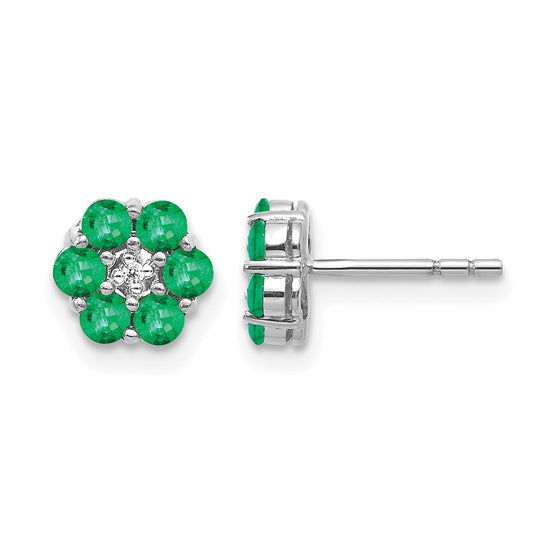 Diamond & Gemstone Post Earrings