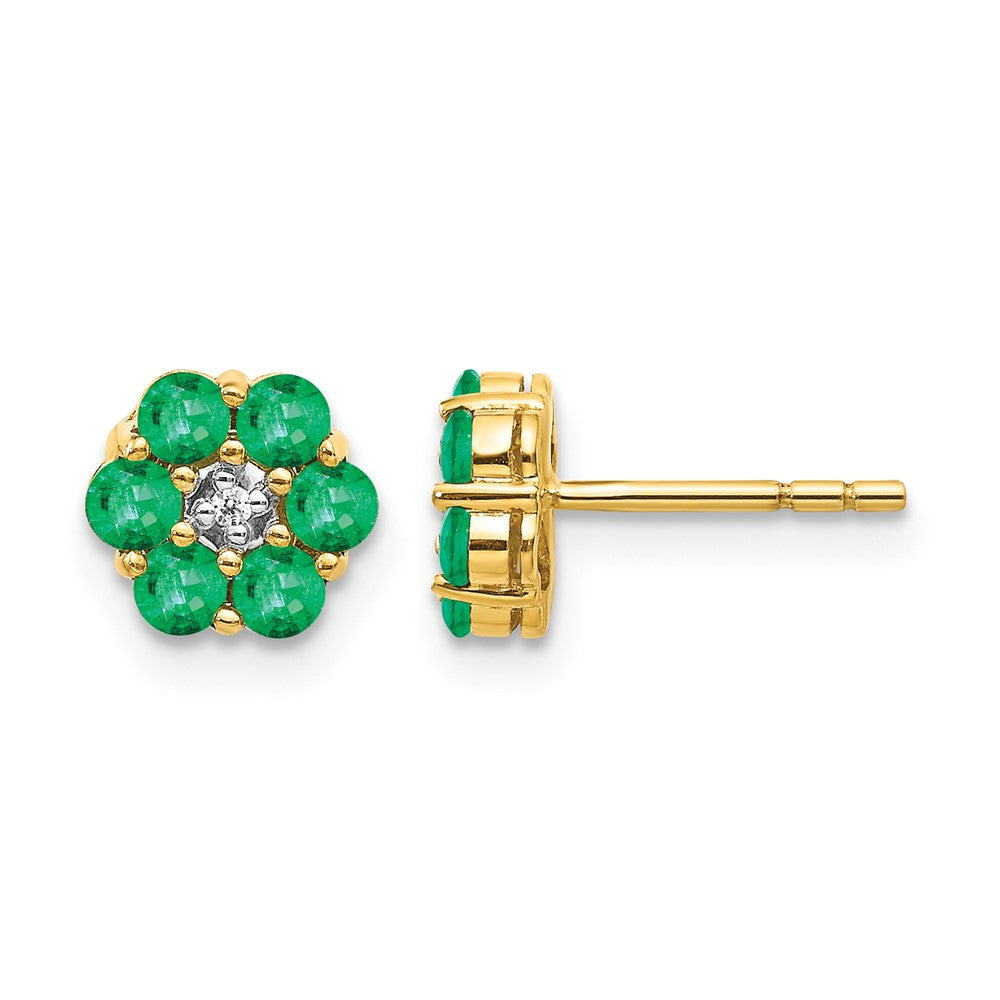 Diamond & Gemstone Post Earrings