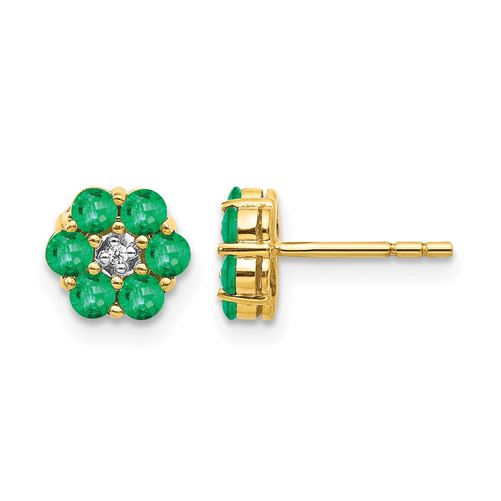 Diamond & Gemstone Post Earrings