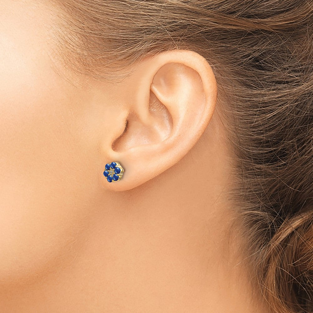 Diamond & Gemstone Post Earrings