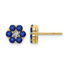 Diamond & Gemstone Post Earrings