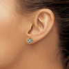 Diamond & Gemstone Post Earrings