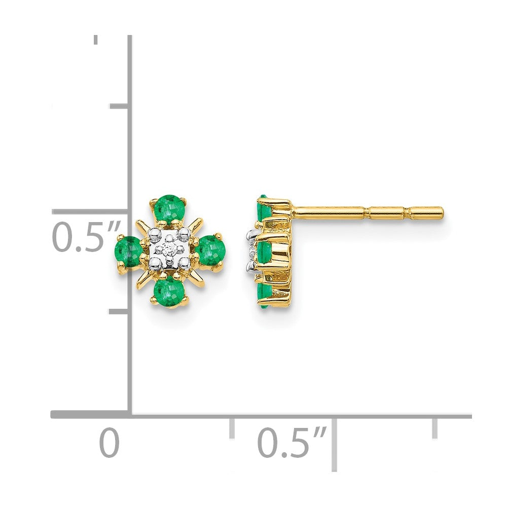 Diamond & Gemstone Post Earrings