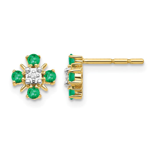 Diamond & Gemstone Post Earrings