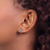 Diamond & Gemstone Post Earrings