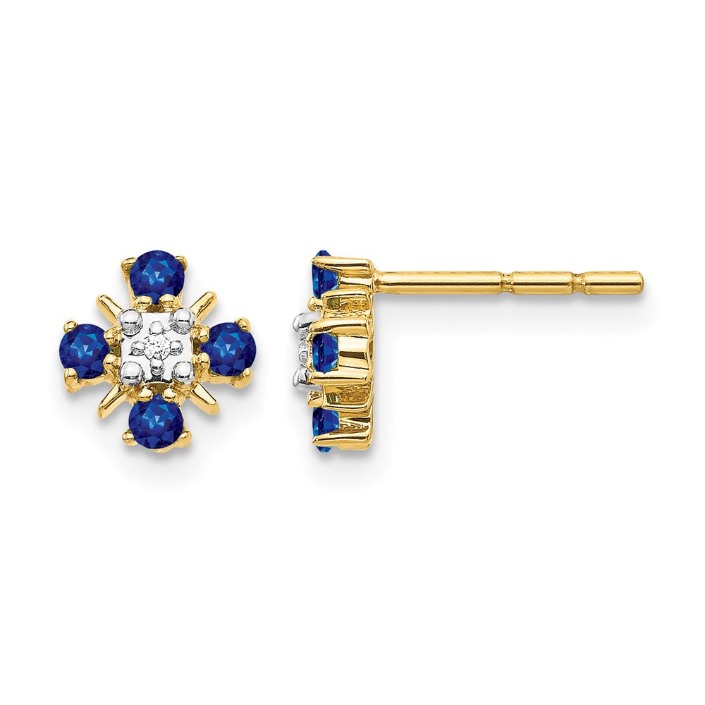 Diamond & Gemstone Post Earrings