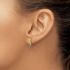 Diamond & Gemstone Dangle Post Earrings