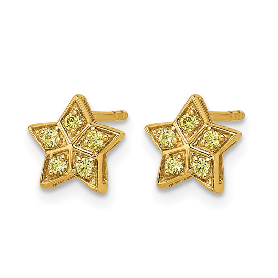 Diamond Star Post Earrings