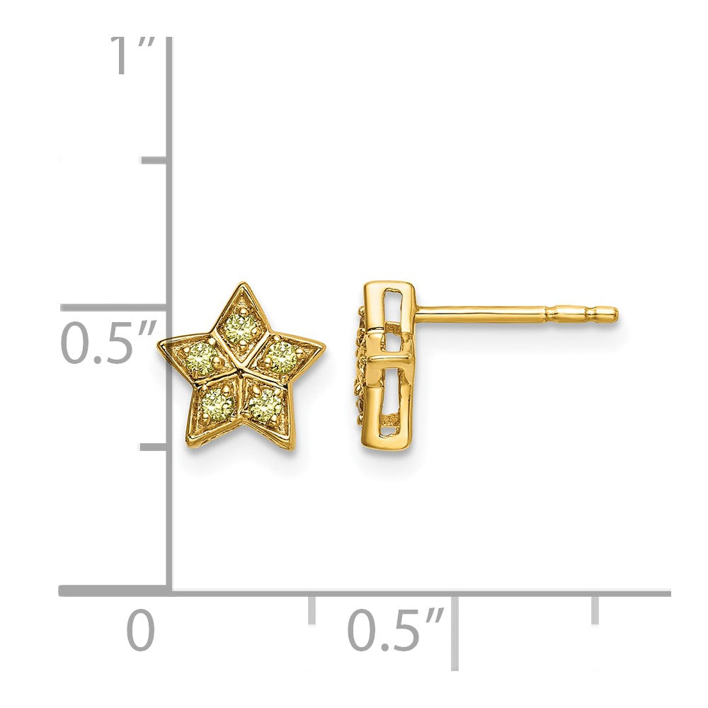 Diamond Star Post Earrings