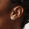 Diamond Round Halo Earrings