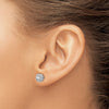 Diamond Round Halo Earrings