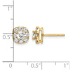 Diamond Cushion Halo Earrings