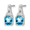 Gemstone and Diamond Earrings