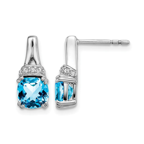 Gemstone and Diamond Earrings