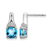 Gemstone and Diamond Earrings
