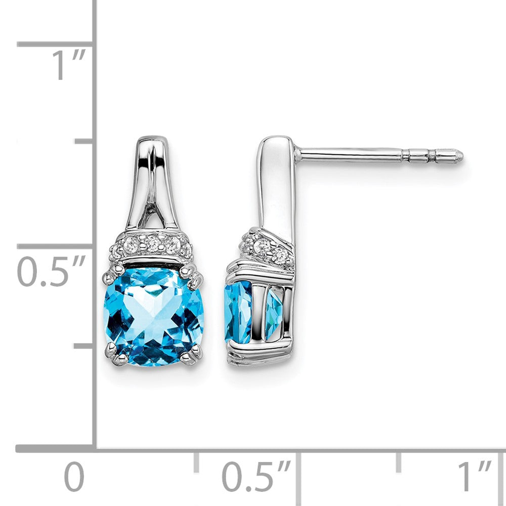 Gemstone and Diamond Earrings