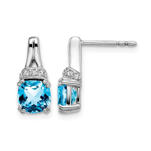Gemstone and Diamond Earrings