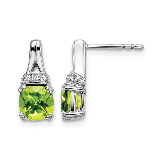 Gemstone and Diamond Earrings