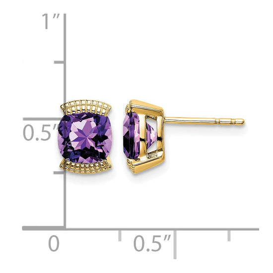 14k Gemstone Post Earrings