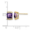 14k Gemstone Post Earrings