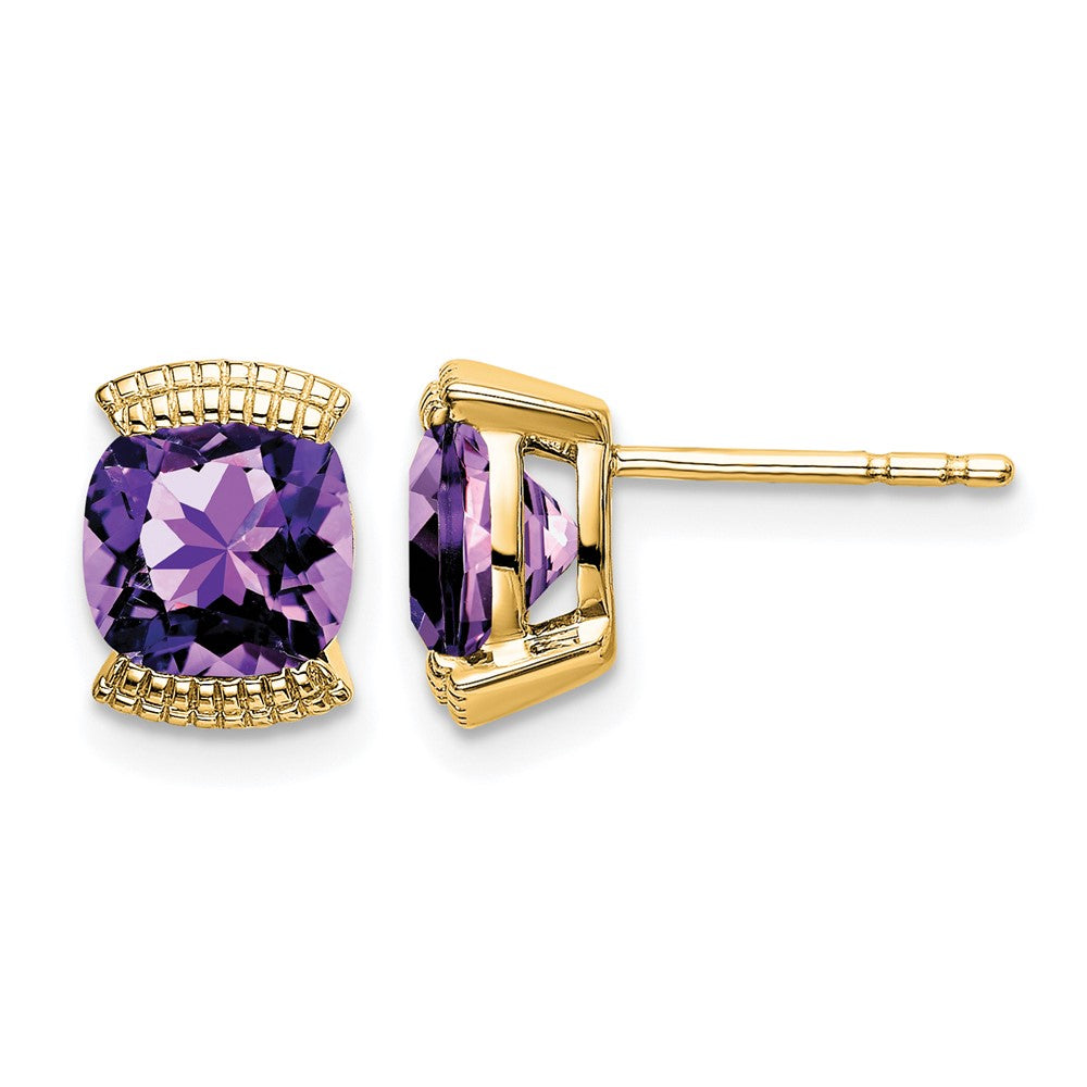 14k Gemstone Post Earrings