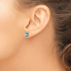 14k Gemstone Post Earrings