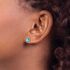 14k Gemstone Post Earrings